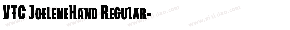 VTC JoeleneHand Regular字体转换